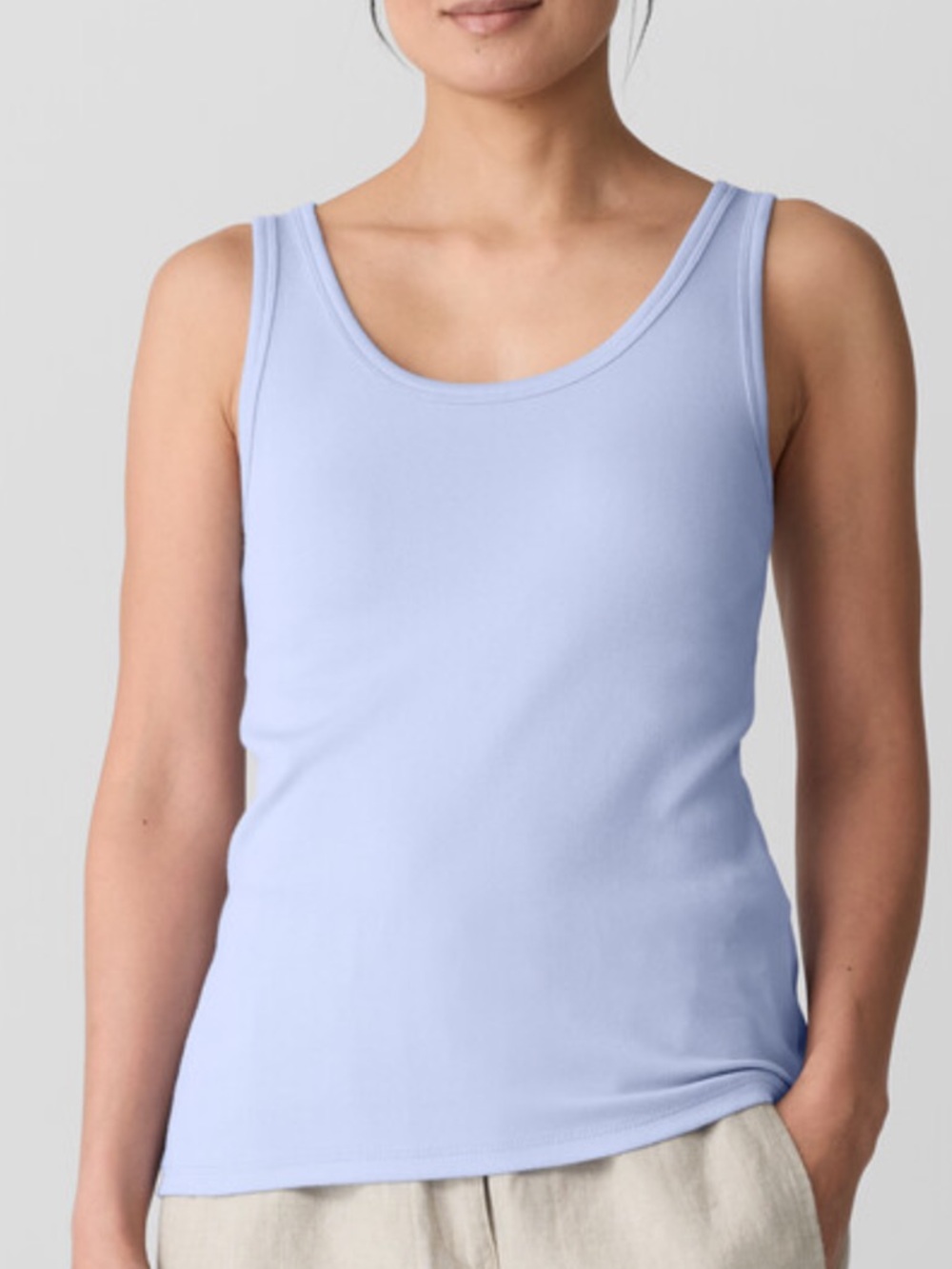 Eileen Fisher Scoop Neck Tank Top
